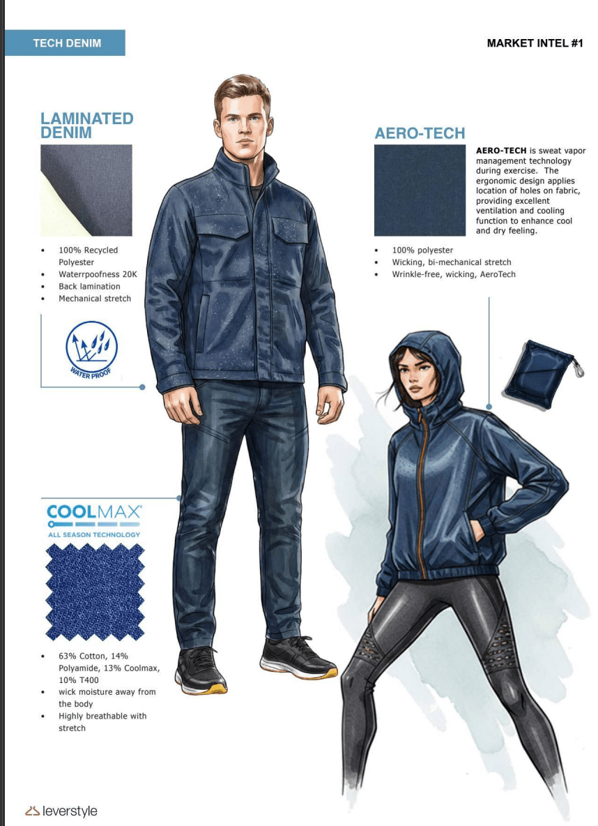 Tech Denim Tech Denim Fabric Is Rewriting What Denim Can Do - Lever Style Limited